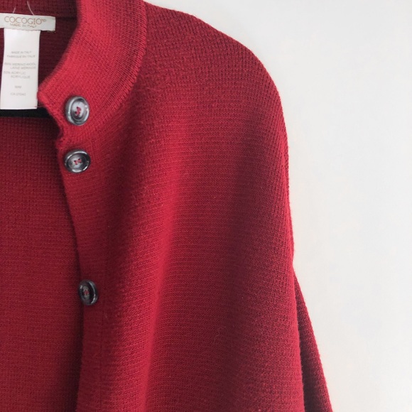 Long Italian Wool Blend Knit Sweater/Cardi/Coat - Picture 3 of 15